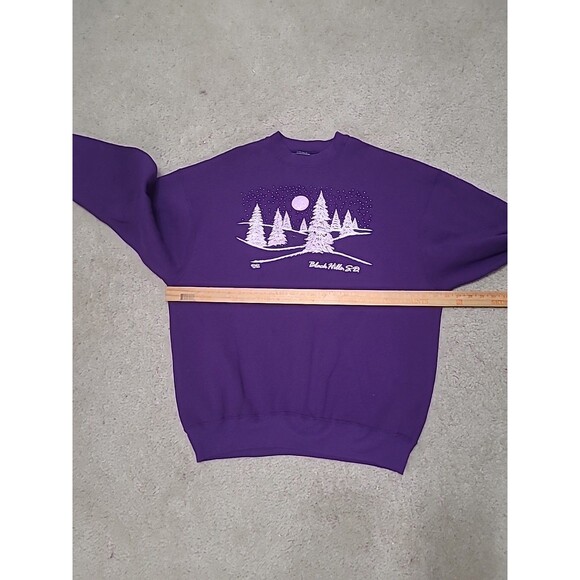 Vtg Fruit of the Loom FOTL Sweatshirt 2XL Black Hills South Dakota Made in USA - Picture 16 of 16